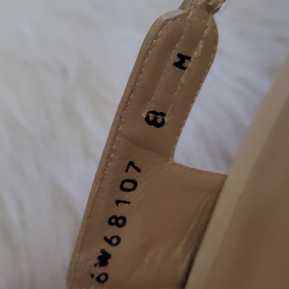 Stuart Weitzman Size 8 M Cream / Tan Slingbacks - image 6